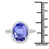 Image 3 : 4.46ct Tanzanite 14K White Gold Ring