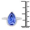 Image 3 : 4.39ct Tanzanite 14K White Gold Ring