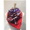 Image 2 : Hermes Vintage Plumes Silk Scarf c1950s in Red and Purple