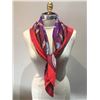 Image 3 : Hermes Vintage Plumes Silk Scarf c1950s in Red and Purple