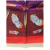 Image 5 : Hermes Vintage Plumes Silk Scarf c1950s in Red and Purple