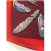 Image 6 : Hermes Vintage Plumes Silk Scarf c1950s in Red and Purple