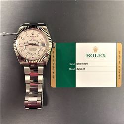 Pre-Owned Rolex stainless steel Sky-Dweller