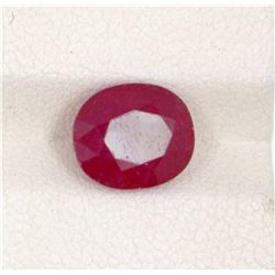 4.17ct  Ruby Oval Cut