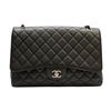 Image 6 : Chanel Black Caviar Jumbo Single Flap Classic Shoulder Bag