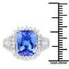 Image 3 : 4.6ct Tanzanite 14K White Gold Ring