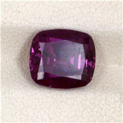 4.03ct Raspberry Garnet Cushion Cut