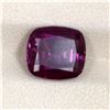 Image 1 : 4.03ct Raspberry Garnet Cushion Cut