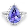 Image 3 : 5.44ct Tanzanite 14K White Gold Ring