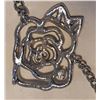 Image 6 : Chanel Silver Chain Rhinestone Camellia Flower Belt Necklace