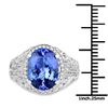Image 3 : 4.22ct Tanzanite 14K White Gold Ring