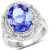 Image 1 : 5.89ct Tanzanite 14K White Gold Ring