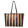 Image 2 : Fendi Striped Wool Sequin Limited Edition Shopper Tote