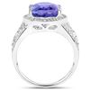 Image 2 : 6.04ct Tanzanite 14K White Gold Ring