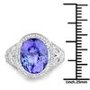 Image 3 : 6.04ct Tanzanite 14K White Gold Ring