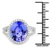 Image 3 : 4.99ct Tanzanite 14K White Gold Ring