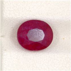 4.40ct  Ruby Oval Cut