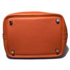 Image 3 : Hermes Orange Clemence Leather Picotin PM Handbag