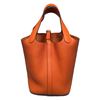 Image 8 : Hermes Orange Clemence Leather Picotin PM Handbag