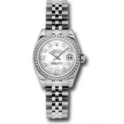 Rolex 179384  26MM Datejust SS with Diamond Bezel