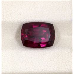 5.05ct Raspberry Garnet Cushion Cut