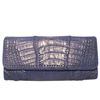 Image 1 : Carlos Falchi Blue Crocodile Patchwork Clutch