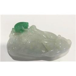 GIA 149.26 carats Jadeite Jade Type A 54.92 x 29.74 x 12.91 mm GIA #2193866851