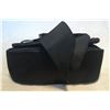 Image 3 : Yves Saint Laurent YSL Black Silk Satin Ribbon Bow Evening Bag