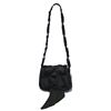 Image 8 : Yves Saint Laurent YSL Black Silk Satin Ribbon Bow Evening Bag