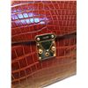 Image 5 : Colombo Vintage Tan Crocodile Portfolio Clutch