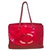 Image 2 : Chanel Red Patent Leather Model Overnight Weekend Tote