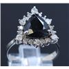 Image 1 : GIA 4.00ct Blue Sapphire 18K White Gold Ring