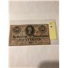 Image 1 : Rare 1863 Confederate Bill State of Richmond Virginia 50 Cents