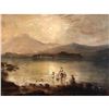 Image 4 : Victorian Scottish Romantic Loch Scene - Figures Washing Laundry Loch