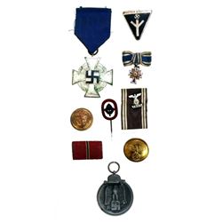 Collection of WWII German Nazi Medals Badges