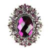 Image 2 : Purple Rhinestone Crystal Amethyst Broach