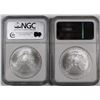 Image 2 : AMERICAN SILVER EAGLES - 2007 & 2008 NGC MS69