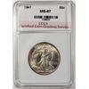 Image 1 : 1947 WALKING LIBERTY HALF DOLLAR CCGS
