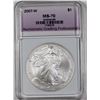Image 1 : 2007-W AMERICAN SILVER EAGLE BURNISHED NGP
