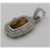 Image 2 : JUDITH RIPKA STERLING SILVER TIGER EYE PENDANT