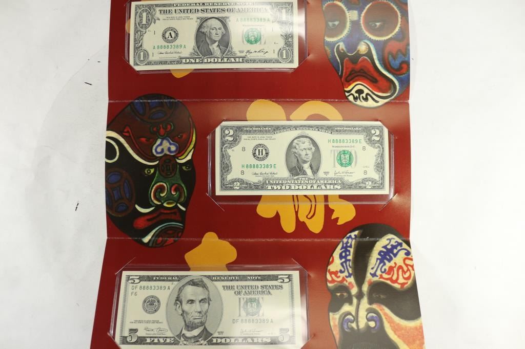 LUCKY MONEY 888 MATCHING SERIAL NUMBER SET
