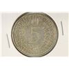 Image 1 : 1968-F GERMAN SILVER 5 MARKS .2250 OZ. ASW