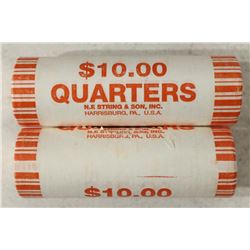 2-$10 ROLLS OF 2009-P GUAM & 2010-D HOT SPRINGS
