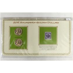 2016-P & D SACAGAWEA DOLLAR & STAMP SET BU