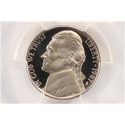 1987-S JEFFERSON NICKEL PCGS PR69 DCAM