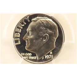1971-S ROOSEVELT DIME PCGS PR68 CAM