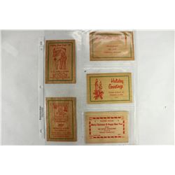 5 ASSORTED 1977 / 78 CHRISTMAS / NEW YEARS