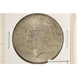 1922 PEACE SILVER DOLLAR
