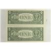 Image 2 : 2-2003-A $1 FRN'S LOW CONSECUTIVE SERIAL 'S UNC