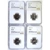 Image 1 : 1957, 58, 61 & 63 JEFFERSON NICKELS, NGC PF-68